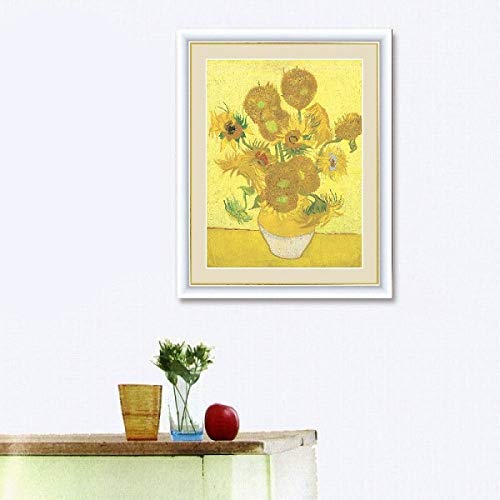 Amazon.co.jp: ゴッホ『ひまわり』高精彩工芸画+手彩 静物画 花鳥画